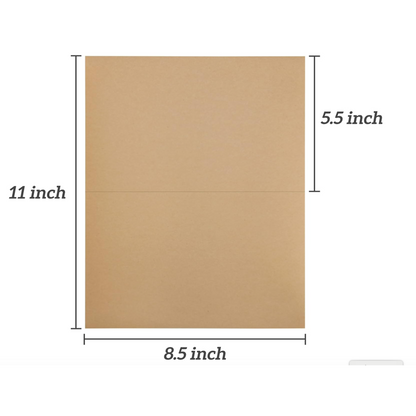 Avery Eco Friendly Brown Kraft Shipping Labels 5 1/2 x 8 1/2 (10 Sheets = 20 Labels)