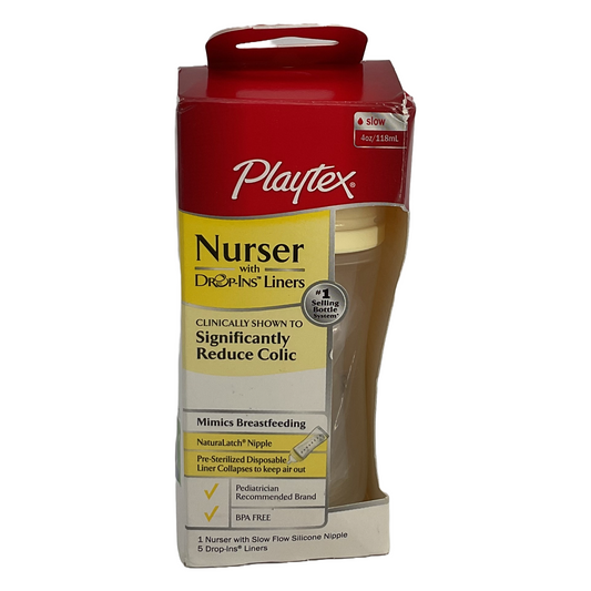 Playtex nursery with drop ins liners (slow 4 oz/118 ml)