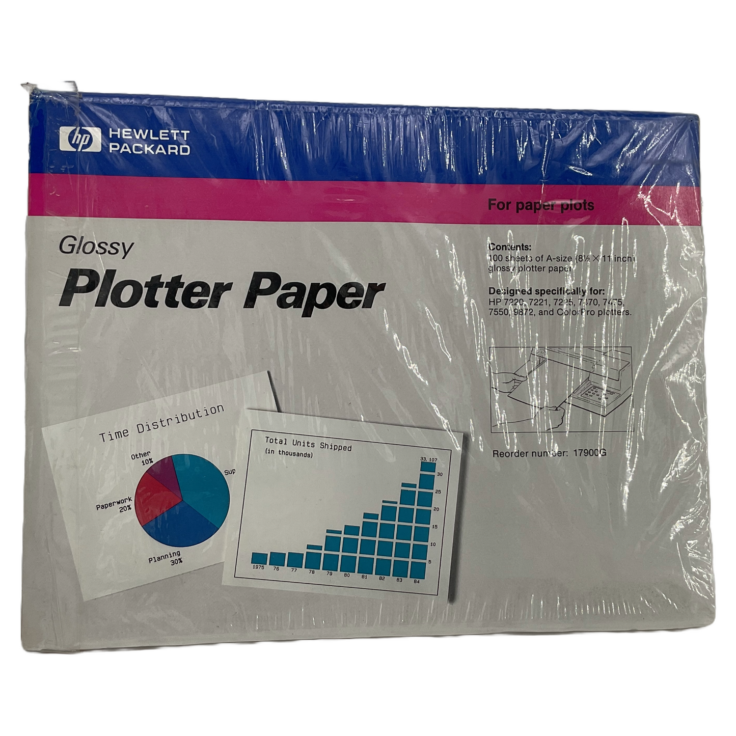 Glossy plotter paper by Hewlett Packard