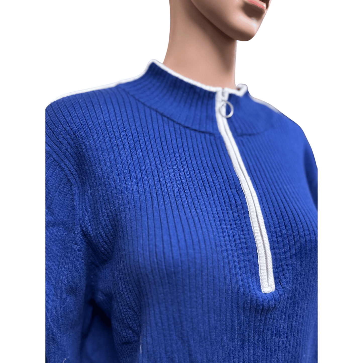 Ava Viv Blue Long Sleeve Sweater (Size 4X)