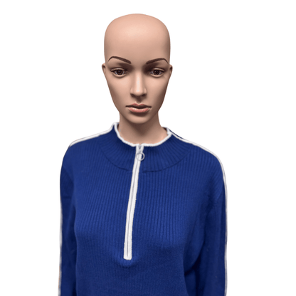 Ava Viv Blue Long Sleeve Sweater (Size 4X)