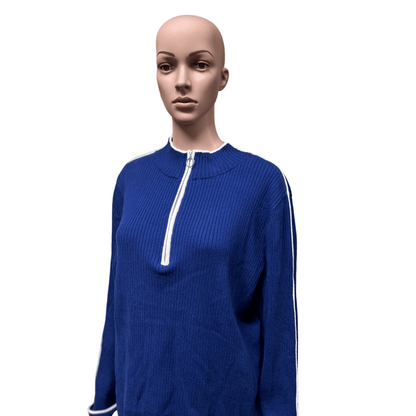 Ava Viv Blue Long Sleeve Sweater (Size 4X)