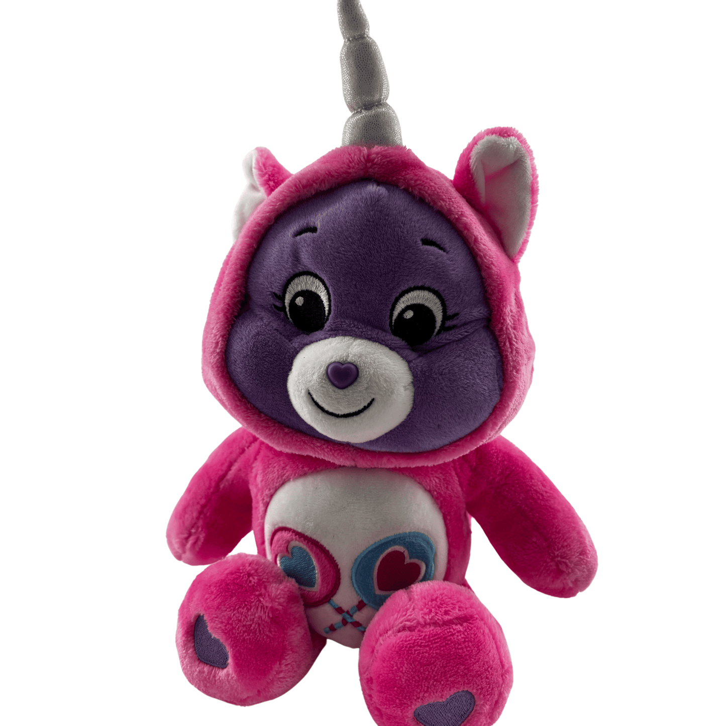 Care Bears 12” Share Bear Unicorn 2021 Hoodie Friends Collector Purple Plush