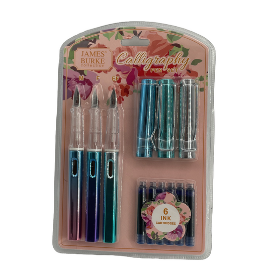 James Burke collection calligraphy pen set