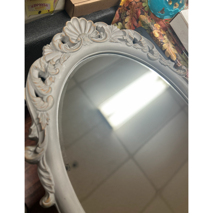 Round Grey Mirror (FOR PICKUP ONLY)