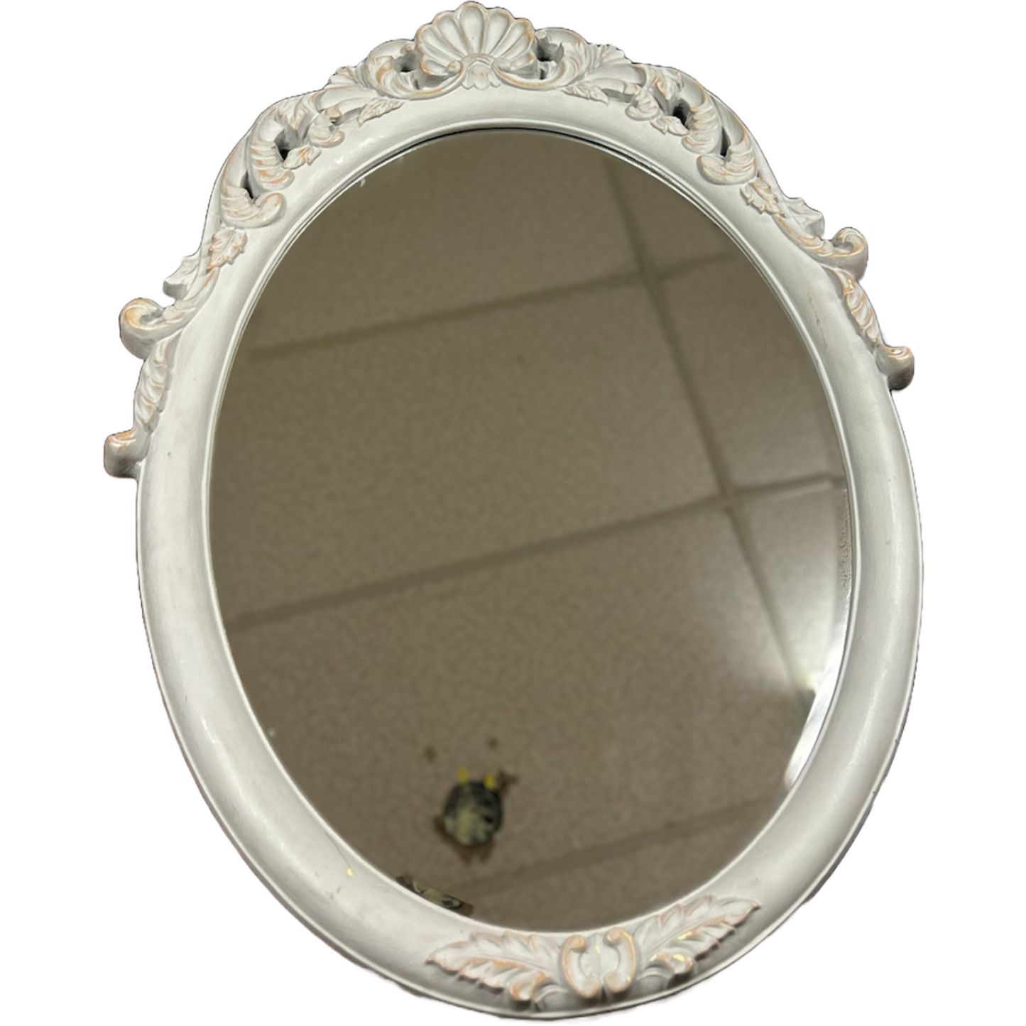 Round Grey Mirror (FOR PICKUP ONLY)