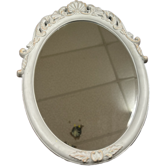Round Grey Mirror (24 x 34) Mirror without frame (18 x 27)