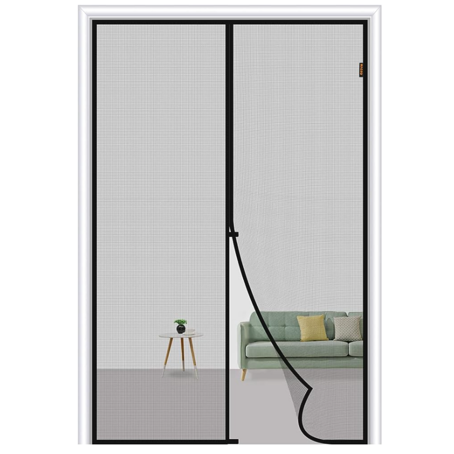 Magnetic Screen Door Fit Door Size 36 x 82 Inch