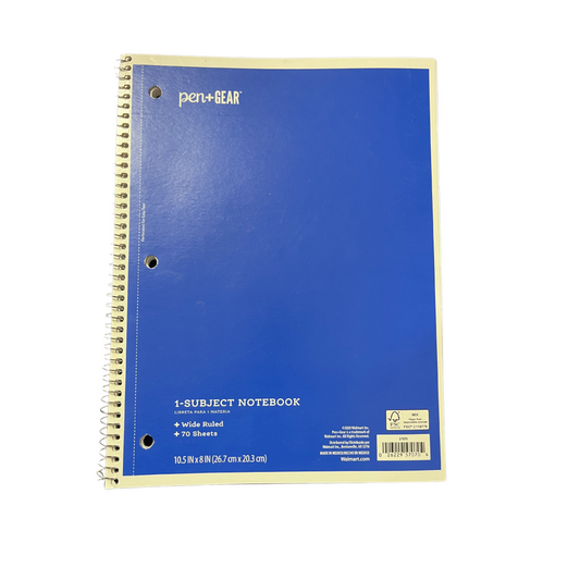 Pen + Gear One Subject Notebook One Direction (2 notebooks)