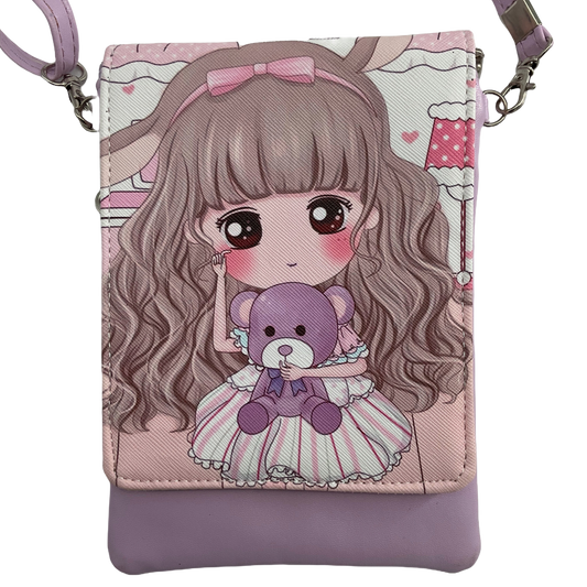 Anime Pink Rectangular Purse (5 x 7 1/2)