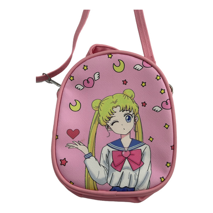 Kerr's Choice Japan Anime Pink Oval Purse Crossbody Bag