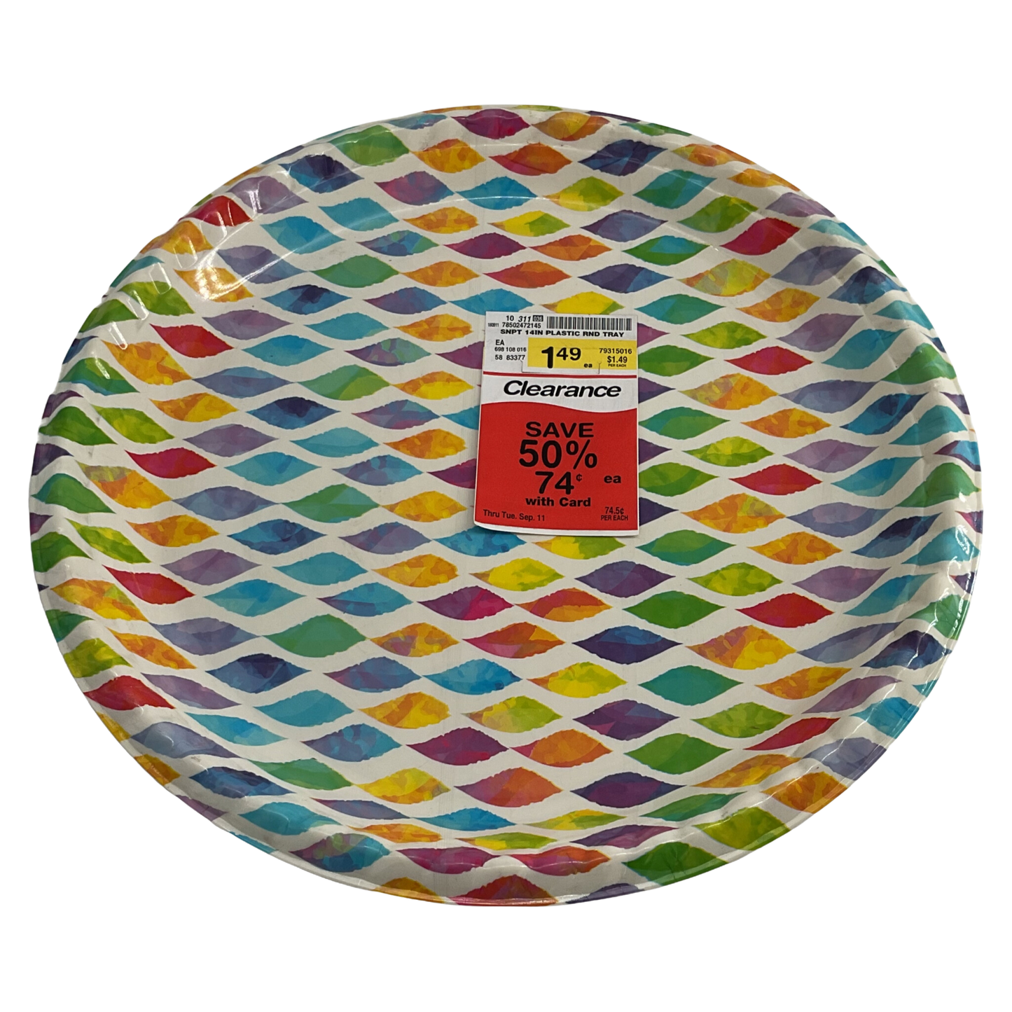 Plastic Round 14 Inch Round Tray