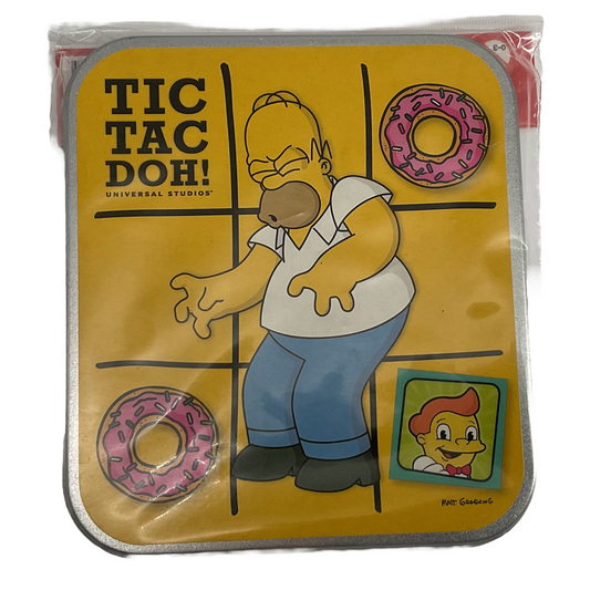 THE SIMPSONS Tic Tac Doh! Magnetic Travel Game NIB 2013