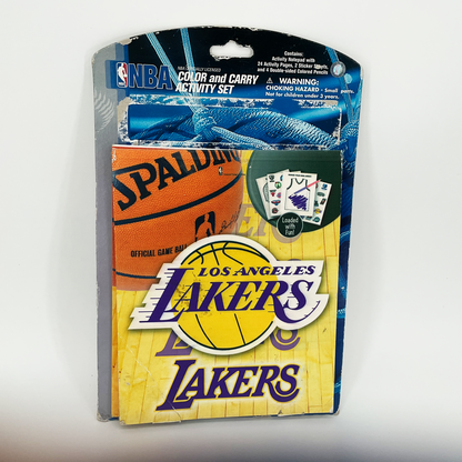 Lakers Color and Carry Activity Set (missing one sticker)