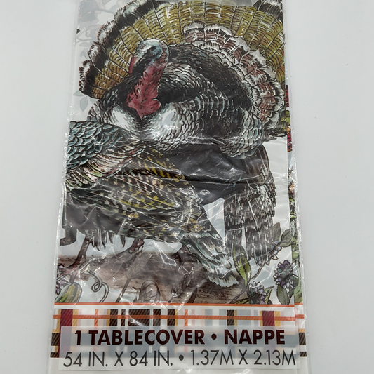 Turkey Plastic Tablecover (54" x 84")