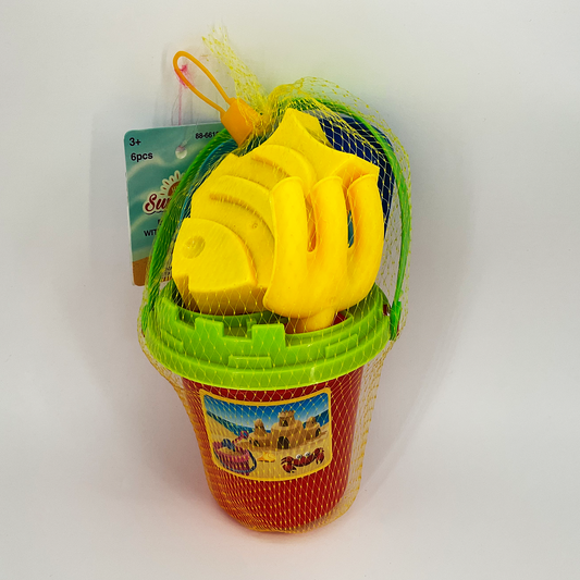 Hello Summer Beach Pail with Accessories (12 cm)