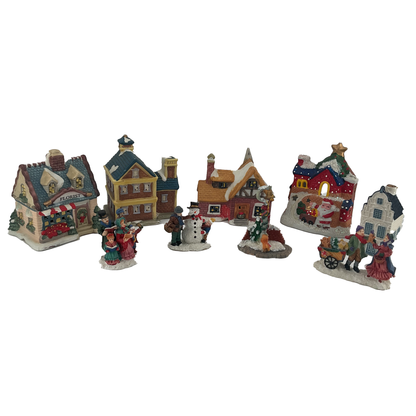 Christmas Village (4" - 5") - 9 Piece