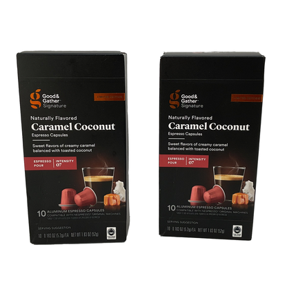 Caramel Coconut Expresso Capsules (2 boxes)