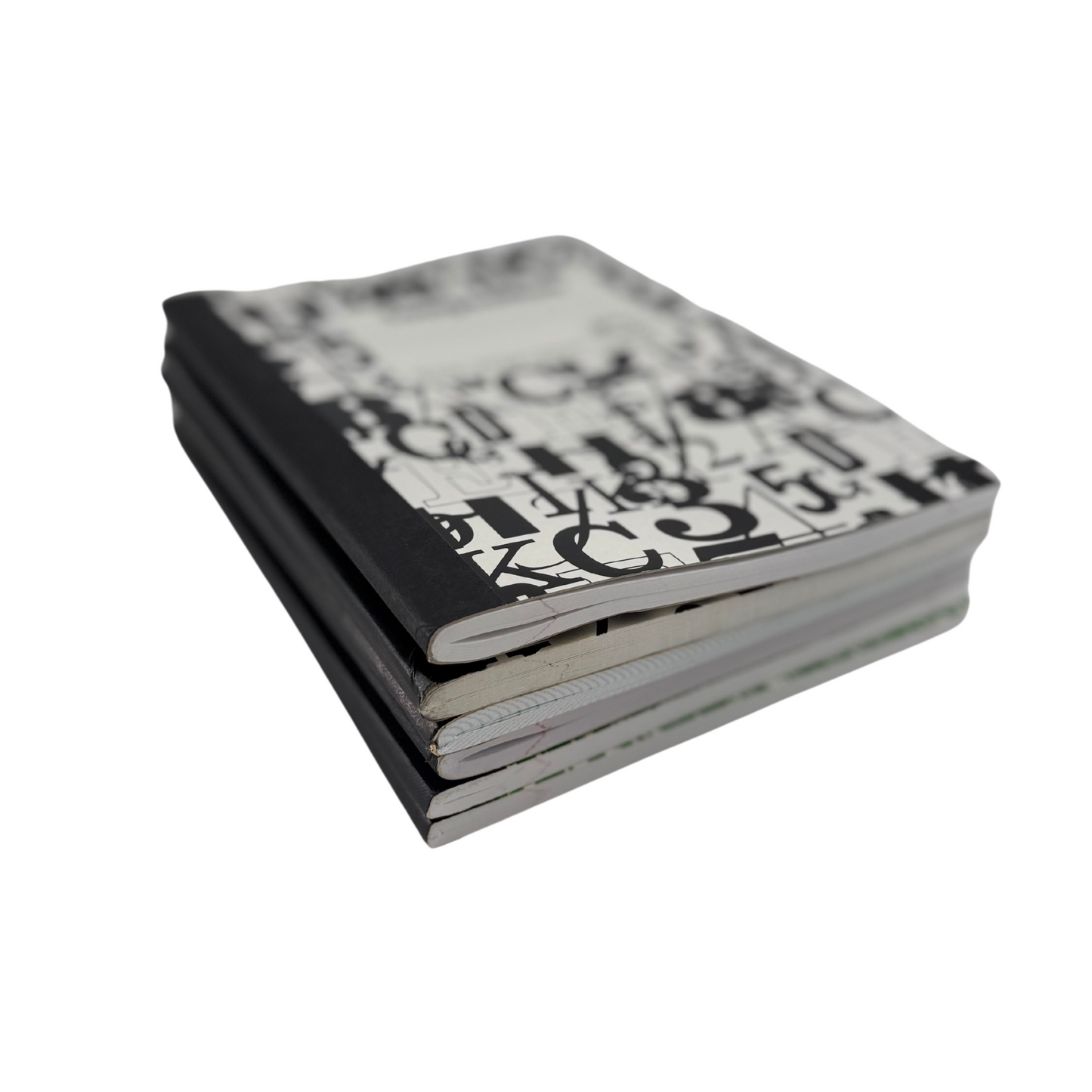 College Ruled & Composition Notebooks (9 3/4 x 1 1/2 inches) - 6 Notebooks / 100 sheets