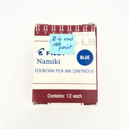 Cartucho de tinta para pluma estilográfica Namiki Azul