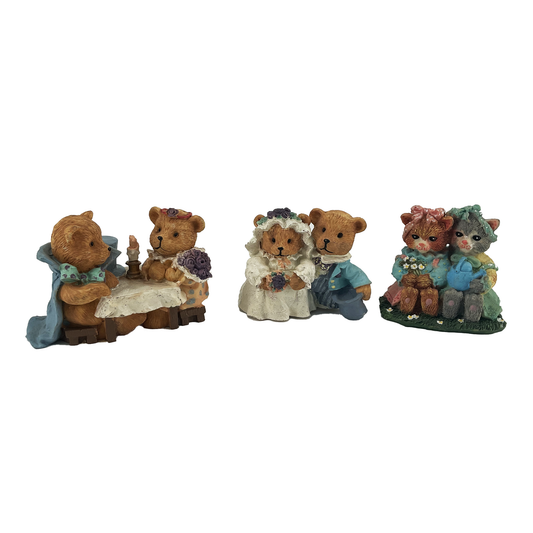 Bear Figurines (4") - 3 Pieces