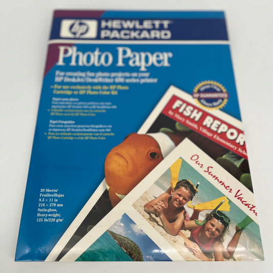 Hewlett Packard Photo Satin Gloss Heavy 125 Lbs. Paper - 20 Sheets (8.5x11)