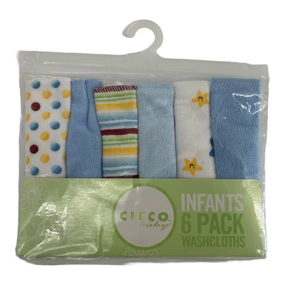 Circo Baby Infants 6 Pack Washcloths