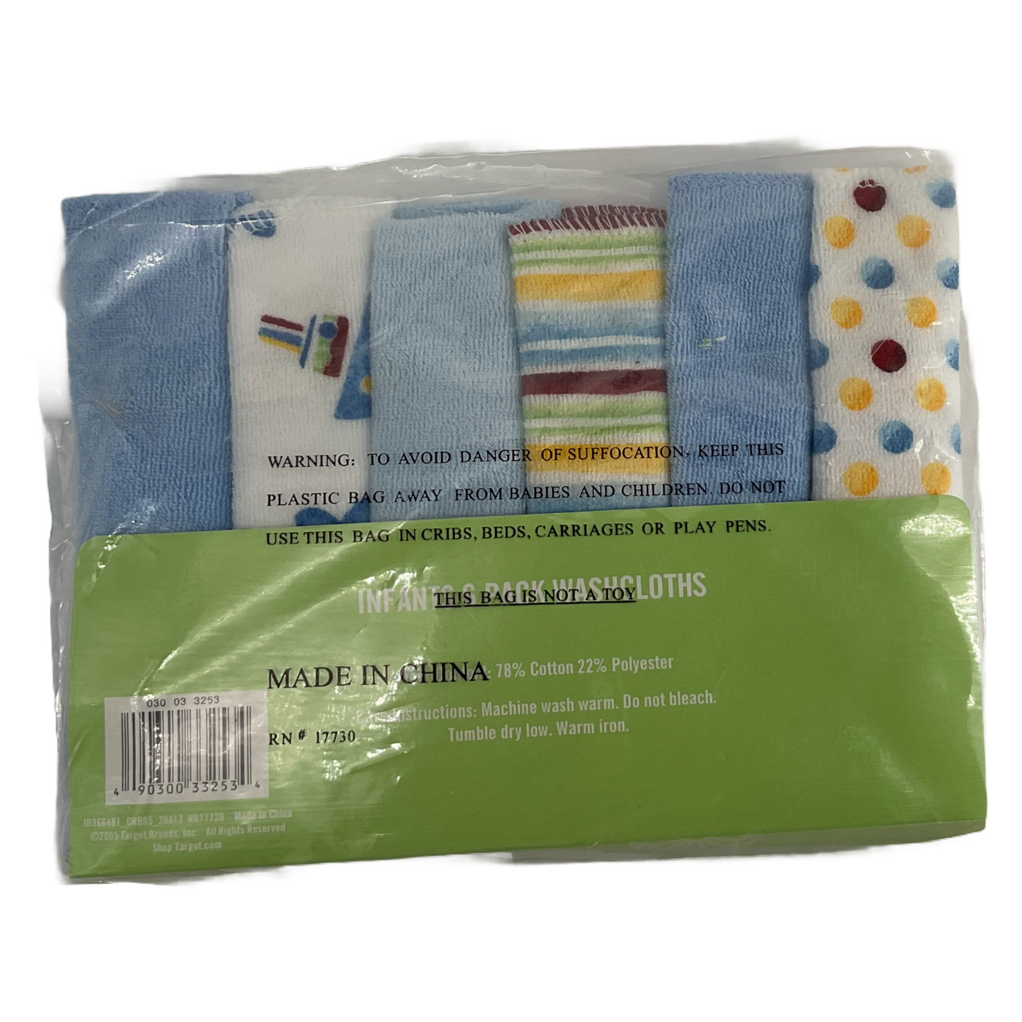 Circo Baby Infants 6 Pack Washcloths