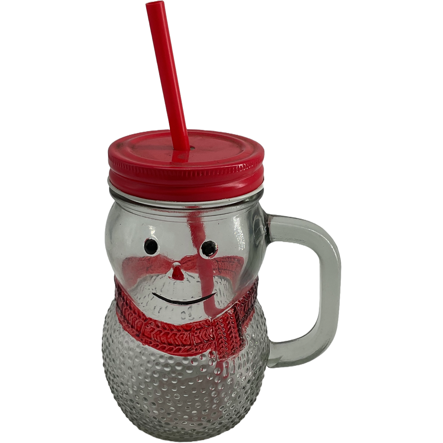 Snowman Sippy 14" Glass