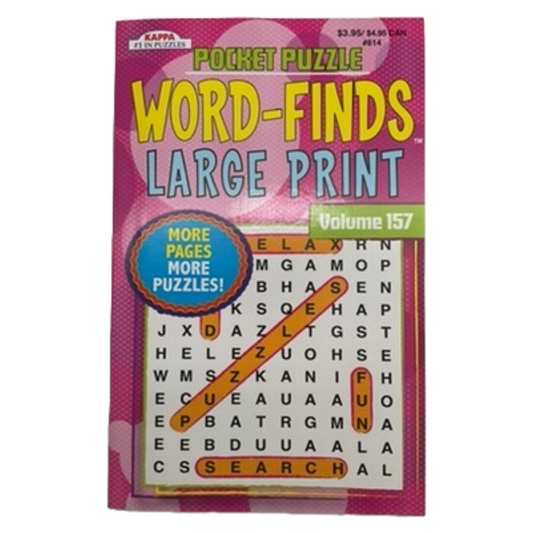 Word Finds Large Print Volume 157