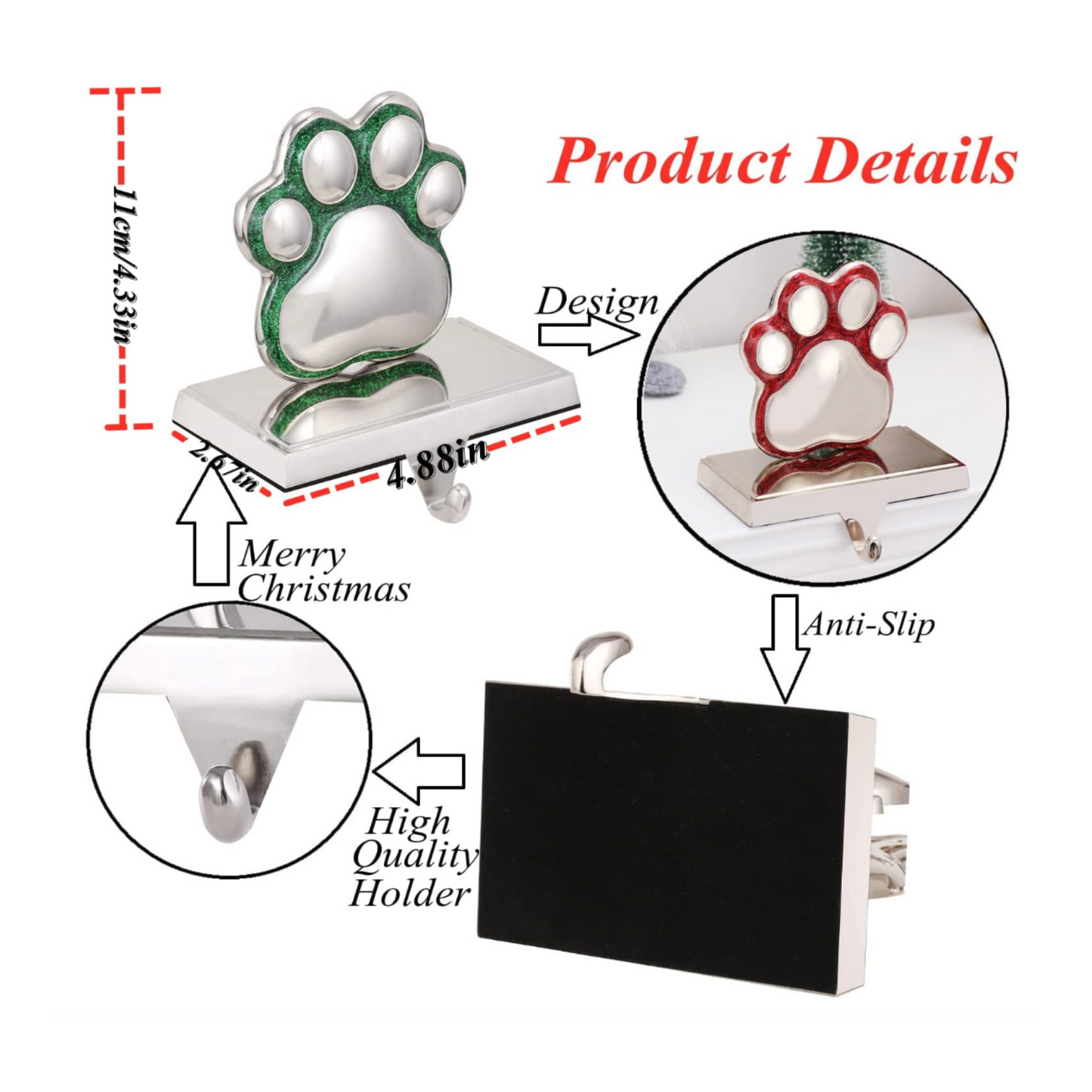 Dog Paw Stocking Holder