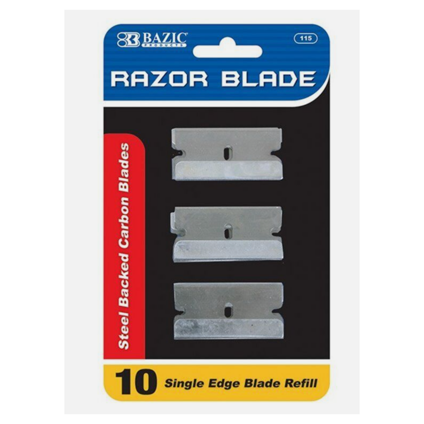 BASIC Products 10 single edge razor blade refill