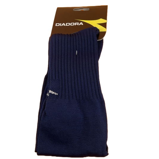 Diadora Puccini Soccer Socks Navy Blue and White Stripes (Size 10-13)