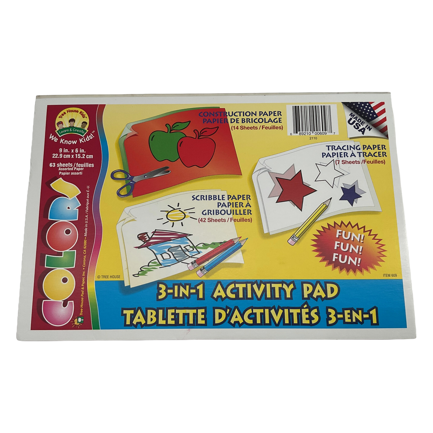 3 in 1 Activity Pad (9 x 6 inches)