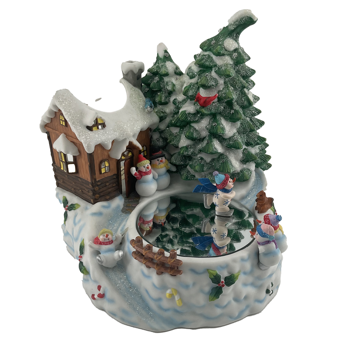 Christmas Snow Village with Lake