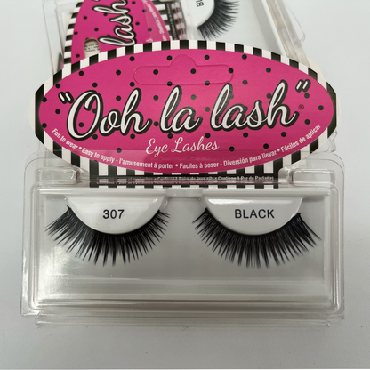 Ooh-La-Lash Eye Lashes (307 Black) - Two count