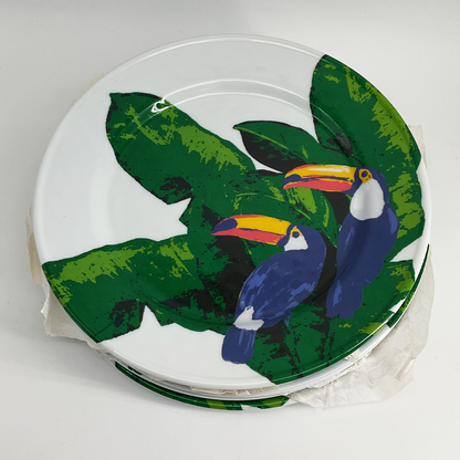 Toucans Giant Plates (11") - 6 Pieces