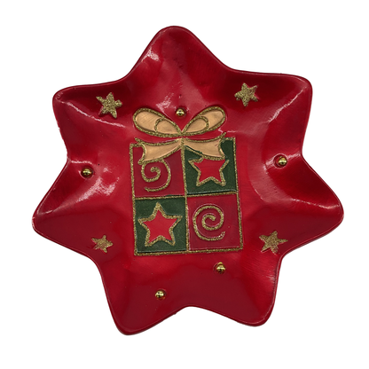 Christmas Décor Pinne and Stars Platters  (8 1/2")