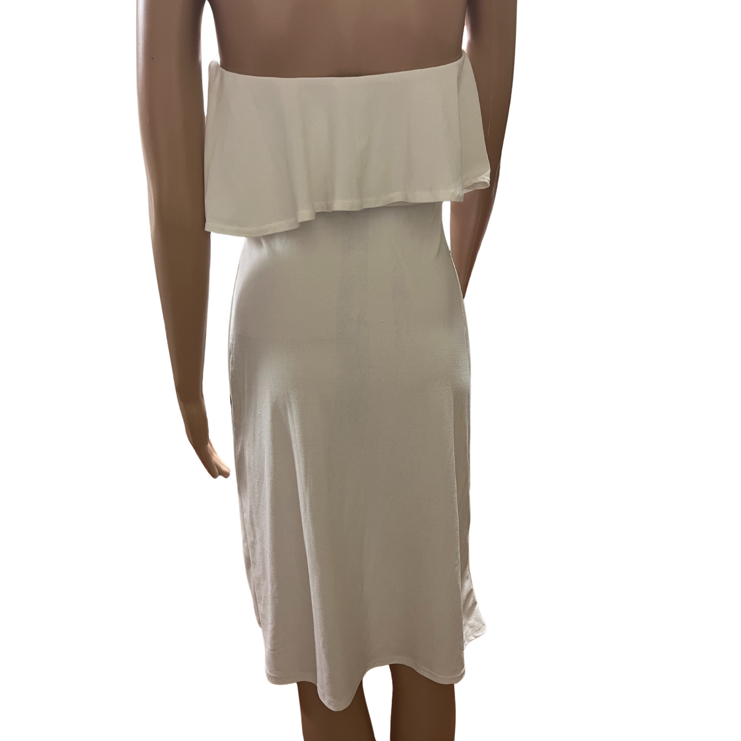 Nasty Gal Polyester White Dress (Size 2)