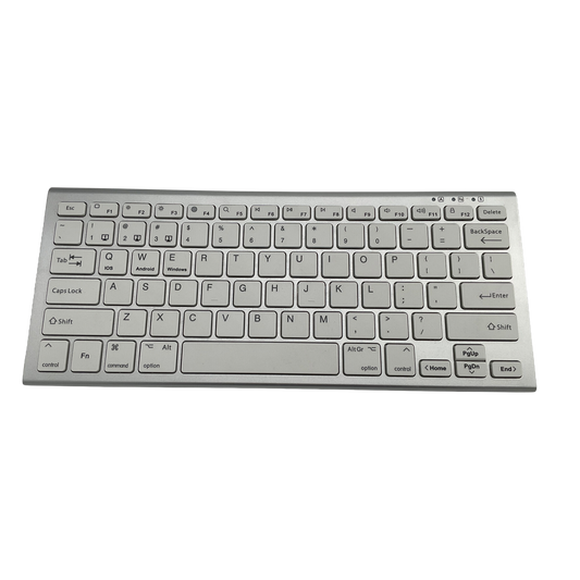 Wireless Keyboard Silver and White by Shenzhen