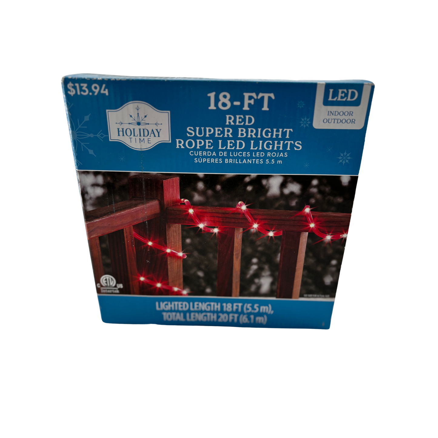 Super Bright LED Red Rope Lights (18 ft)