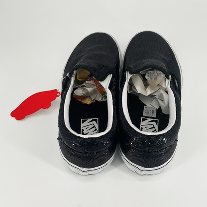 Sequin Vans Classic Slip On Shoes Black (US Size 8.5 Women - 10 Men)