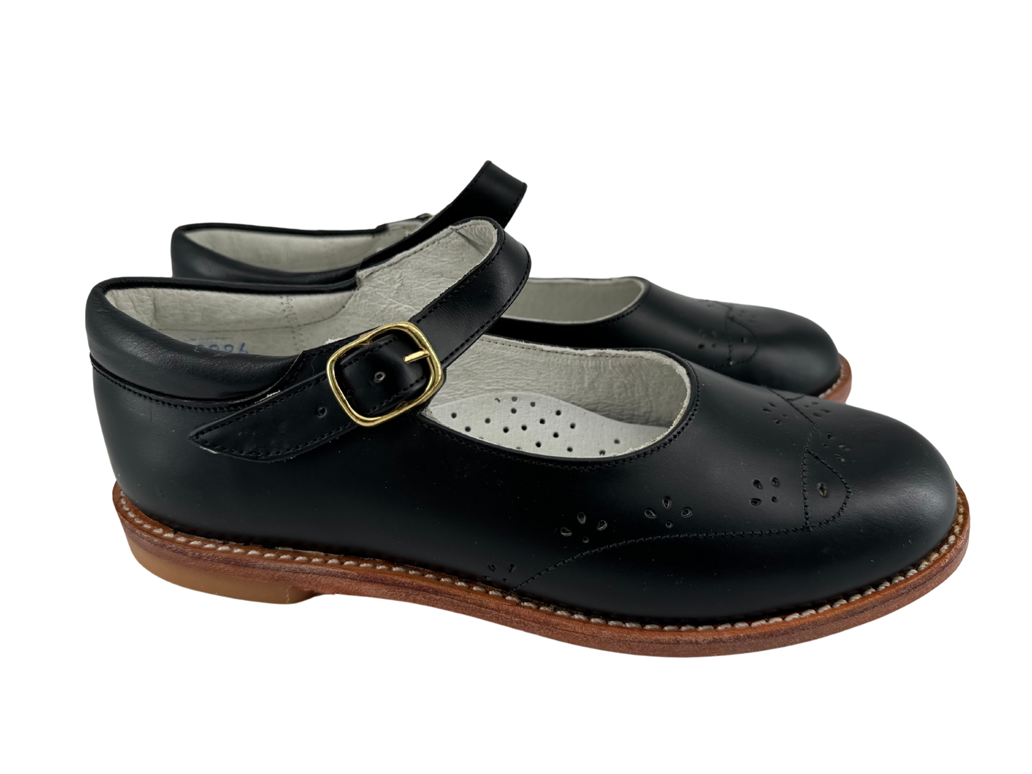 Vagabundo Black Leather Girls' Shoes (size 1.5)