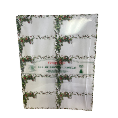 Christmas Letterhead and Labels for 100 mail