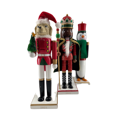 Wooden Nutcrackers - Set of 3  (3 x 4 inches)