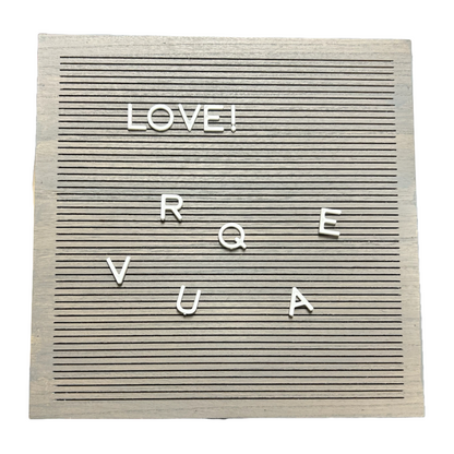 Gray Letterboard Wood Frame (FOR PICKUP ONLY)