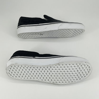 Sequin Vans Classic Slip On Shoes Black (US Size 8.5 Women - 10 Men)