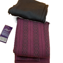 Leggin Fleece Lined Burgundy and Black (Large 12-14) - 2 pieces