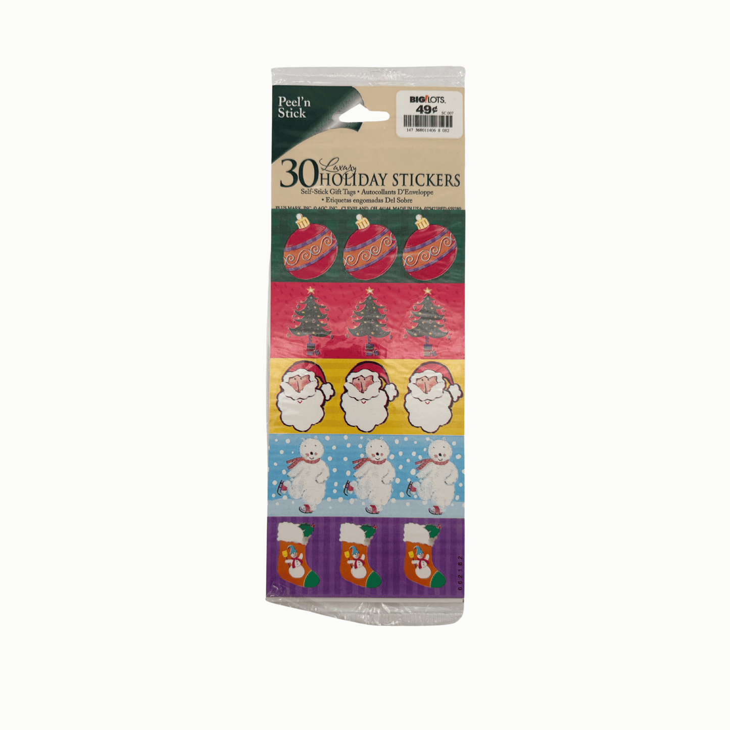 Christmas Stickers (7 sheets) (12 inch)