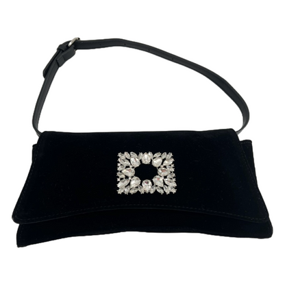 Black Suede with Diamonds Purse by Shein (5 x 10)